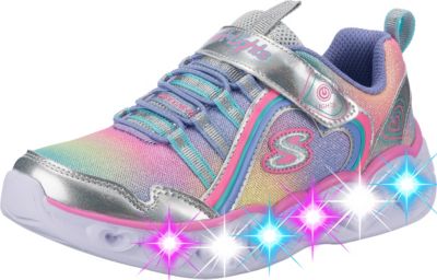 nabootsen middag bon Sneakers Low Blinkies HEART LIGHTS RAINBOW LUX für Mädchen, SKECHERS,  silber | myToys