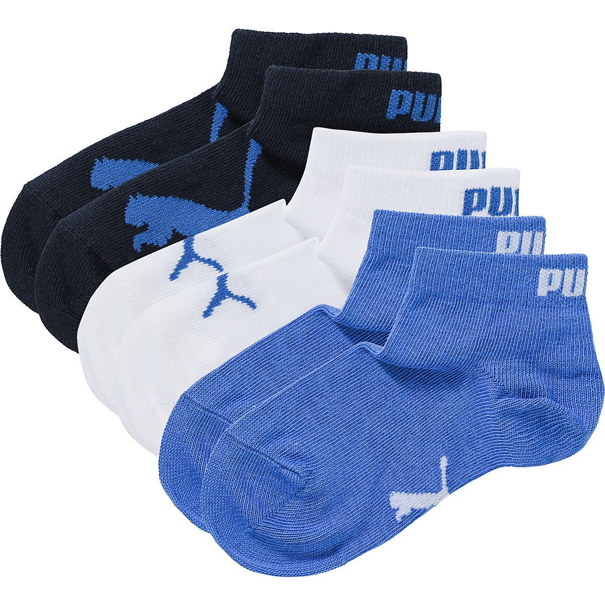 PUMA Kinder Socken BWT QUARTER 3er Pack
