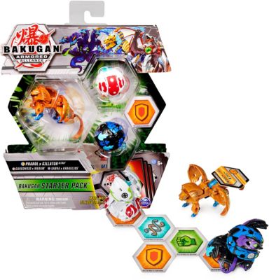 Bakugan Starter Pack mit 3 Armored Alliance Bakugan (Ultra Pharol x Gillator, Basic Garganoid x Webam, Basic Sabra x Krakelios) 2