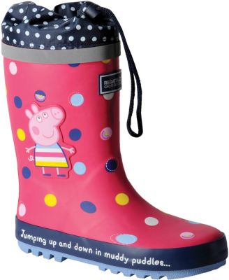 Jungen Peppa George Pig Gummistiefel Regen Festival Stiefel Wellys Kinder UK Größe 5-10