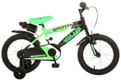 Sportivo Kinderfahrrad - Jungen - 16 Zoll - Neongrün Schwarz, Volare