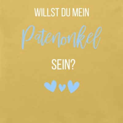 Zur Geburt Willst du mein Patenonkel sein? Babyblau Baby TShirt