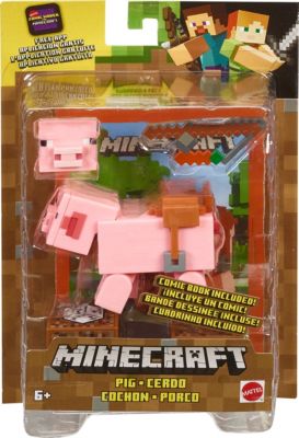 Набор Minecraft базовый фигурка+аксессуары Свинья GGP94