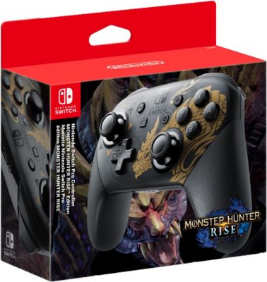 nintendo switch pro controller monster hunter rise edition