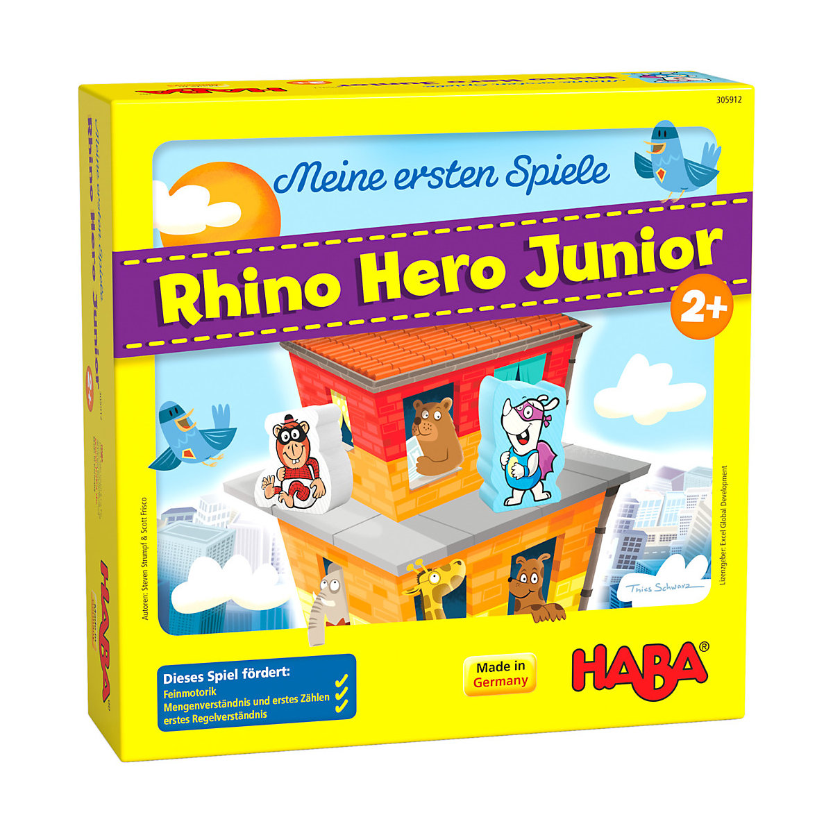 HABA 305912 Meine ersten Spiele Rhino Hero Junior