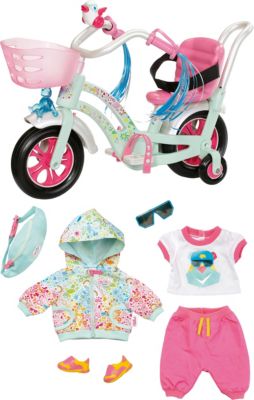 baby born play fun deluxe fahrrad outfit play&fun