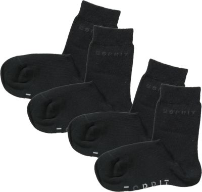 Kinder Socken Doppelpack Logo schwarz Gr. 23-26