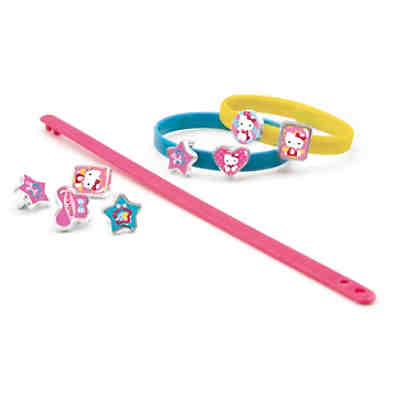 Hello Kitty 3 Armbänder mit 18 Charms in Geschenkverpackung