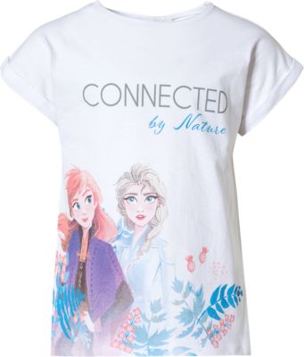 Disney Die Eiskönigin ELSA & Anna Mädchen T-Shirt mit Leggings weiß 