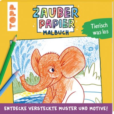 Image of Buch - Zauberpapier Malbuch Tierisch was los