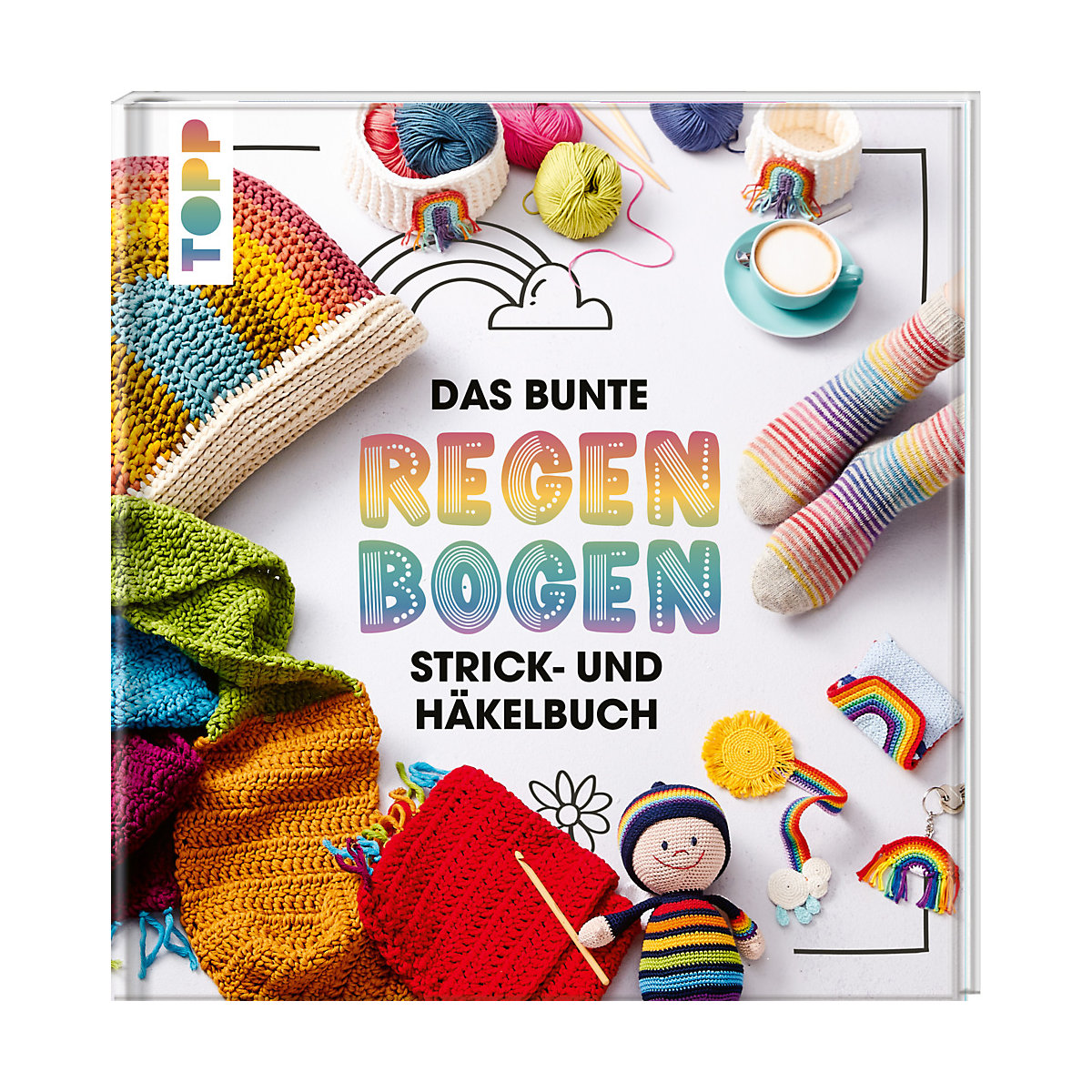 frechverlag Das bunte Regenbogen Strick- und Häkelbuch