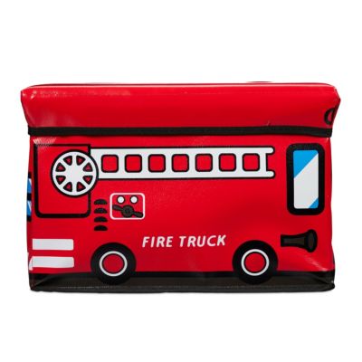 Hocker Faltbarer Spielzeugbox Spielzeugtruhe Spielzeugkiste Blue Bus 
