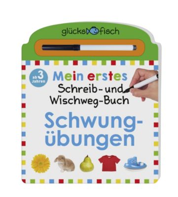 Image of Buch - Glücksfisch: Mein erstes Schreib-und Wegwisch-Buch: Schwungübungen