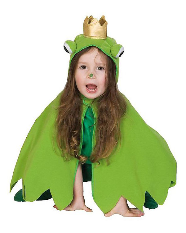 Kostüm Zubehör Set Kinder Frosch Märchen Tier 4-tlg Fasching Karneval Halloween