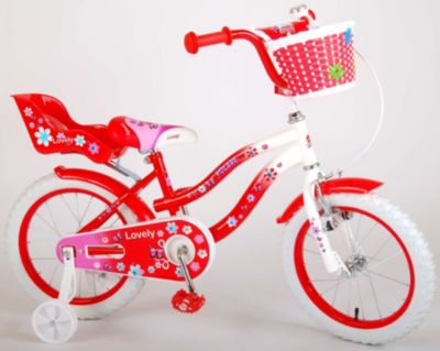 Lovely Kinderfahrrad - Mädchen - 16 Zoll - Rot Weiß, Volare | myToys