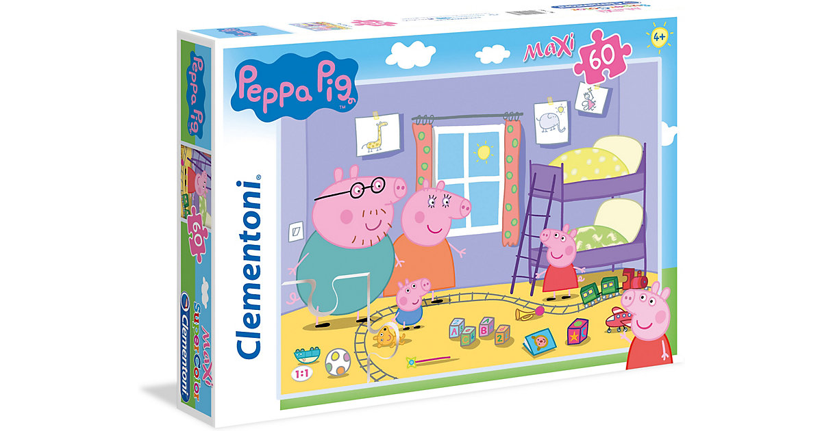 Puzzles: Clementoni Puzzle 60 Teile, Maxi - Peppa Pig