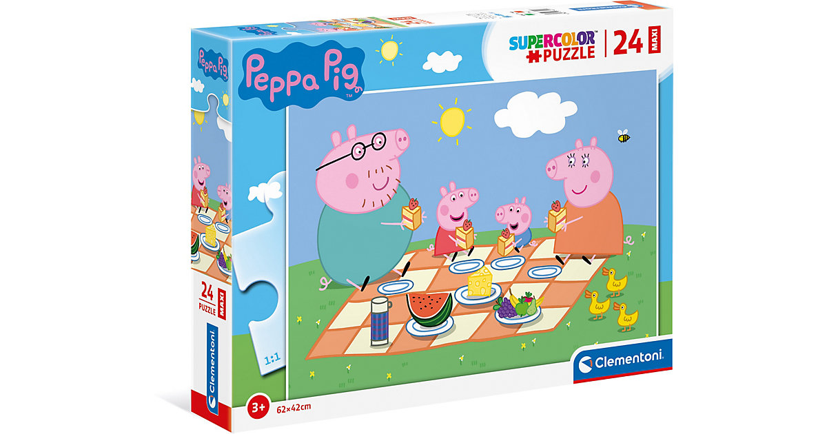 Puzzles: Clementoni Puzzle 24 Teile, Maxi - Peppa Pig
