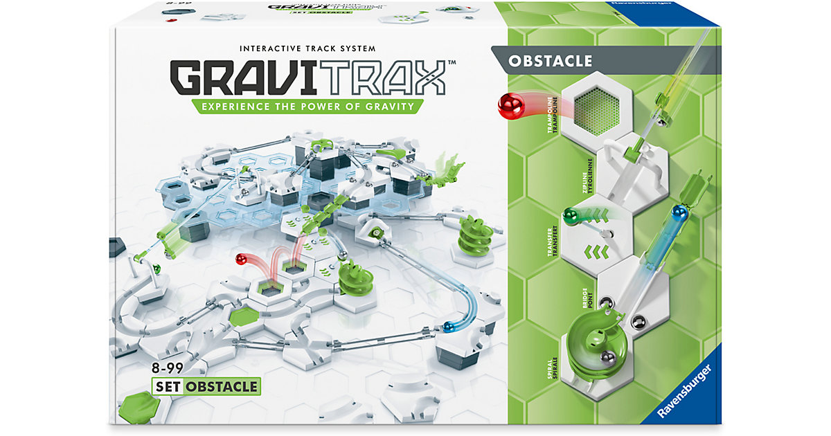 Spielzeug/Kugelbahn: Ravensburger GraviTrax Starter-Set Obstacle mehrfarbig