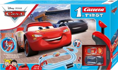 Autorennbahn Set mit 2 Autos Rennstrecke Spielbahn Spielzeug für Kinder Geschenk 
