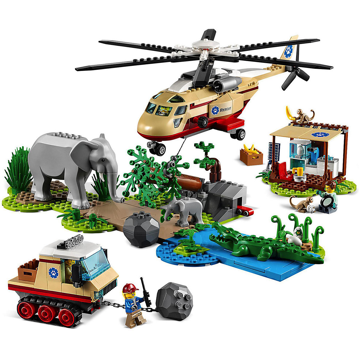 60302 Tierrettungseinsatz mit Elefant LEGO City Neu & OVP