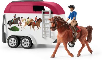 Schleich 42535 Pferd Abenteuer mit Auto & Anhänger Horse Club Spielset Mädchen 5yr+