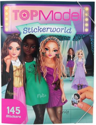 TOPModel Mal- und Stickerbuch Stickerworld