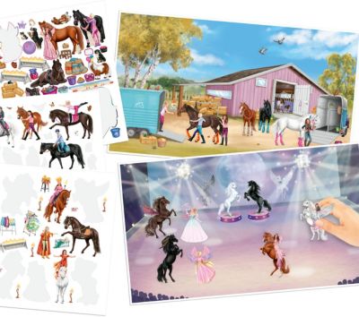 Miss Melody Mal- und Stickerbuch Stickerworld 2