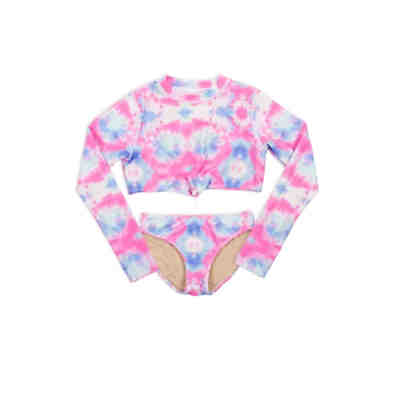 Bikini Schwimmshirt Set  Batik Cotton Candy Badeanzüge für Mädchen