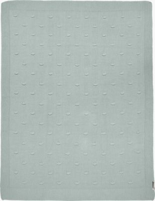 Kinderdecke Knots, steingrün, 100 x 150 cm 2