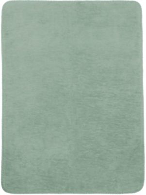 Kinderdecke Uni, steingrün, 100 x 150 cm 2