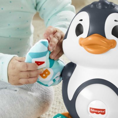 Mattel HCJ59 Fisher-Price BlinkiLinkis Pinguin Baby-Spielzeug mit Musik Lernsp 