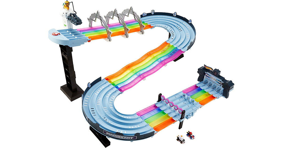 Spielzeug: Mattel Hot Wheels Mario Kart Rainbow Road Track Set