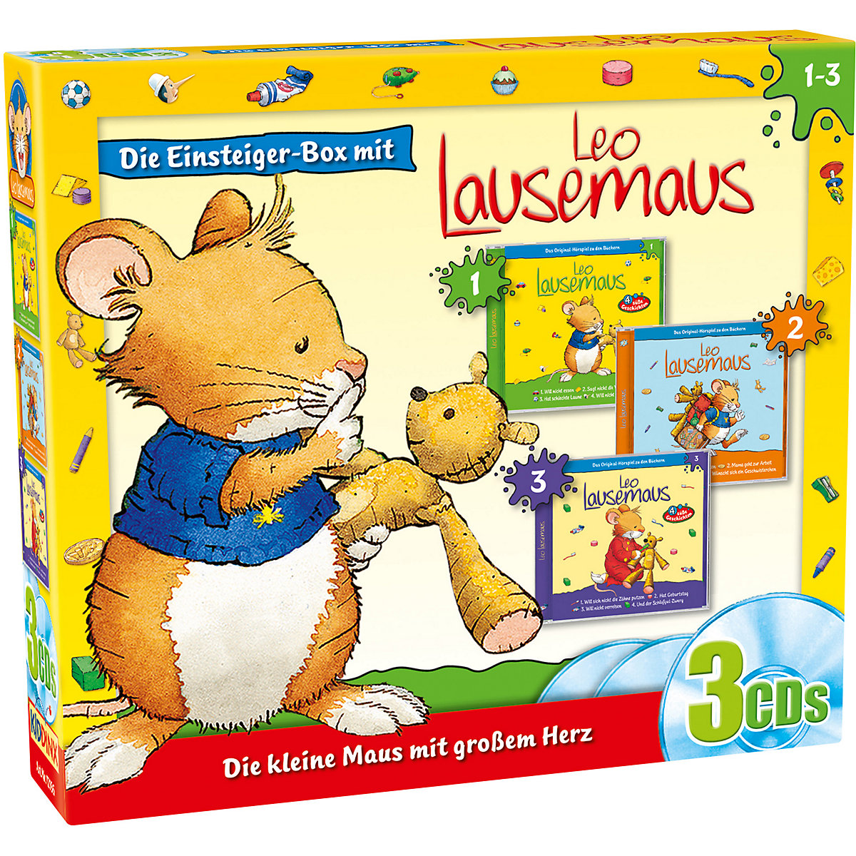 Leo Lausemaus Einsteiger-Box 3 Audio-CDs