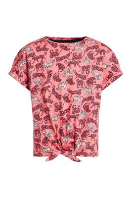 Madchen T Shirt Mit Muster Und Knoten Detail T Shirts Fur Madchen We Fashion Mytoys