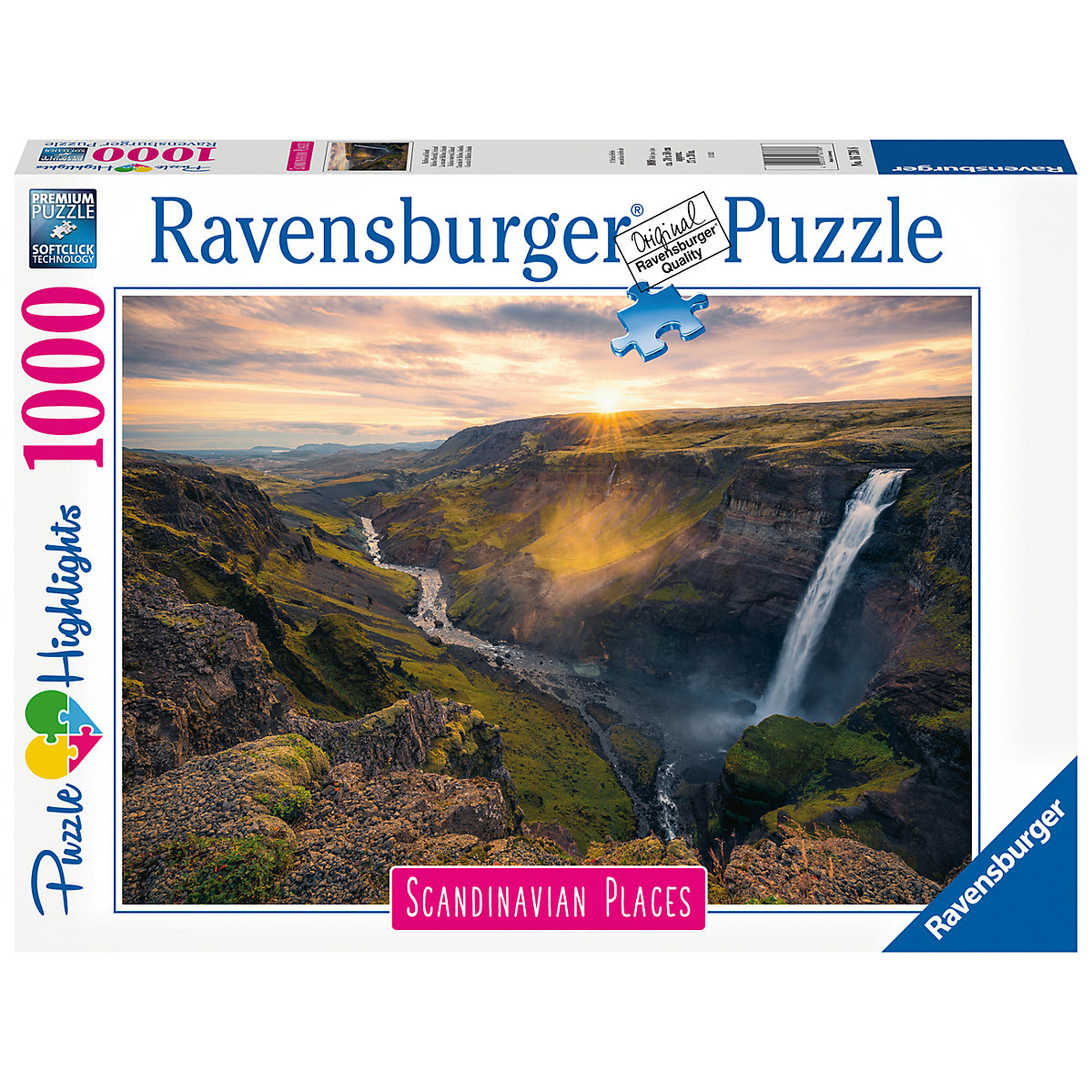 Ravensburger Puzzle 1000 Teile Haifoss auf Island