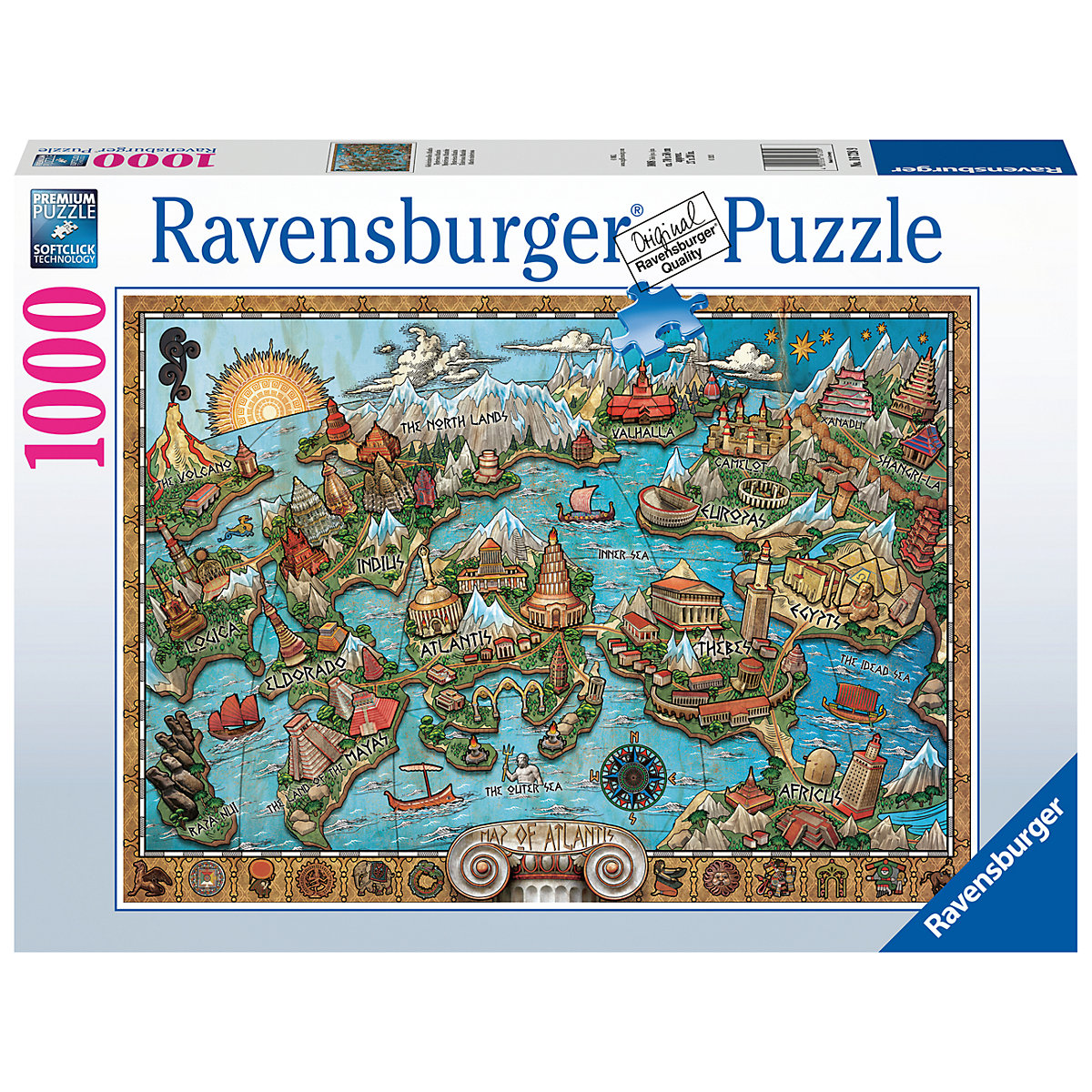 Ravensburger Puzzle 1000 Teile Geheimnisvolles Atlantis