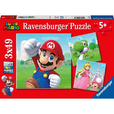 Puzzle 3 x 49 Teile Super Mario