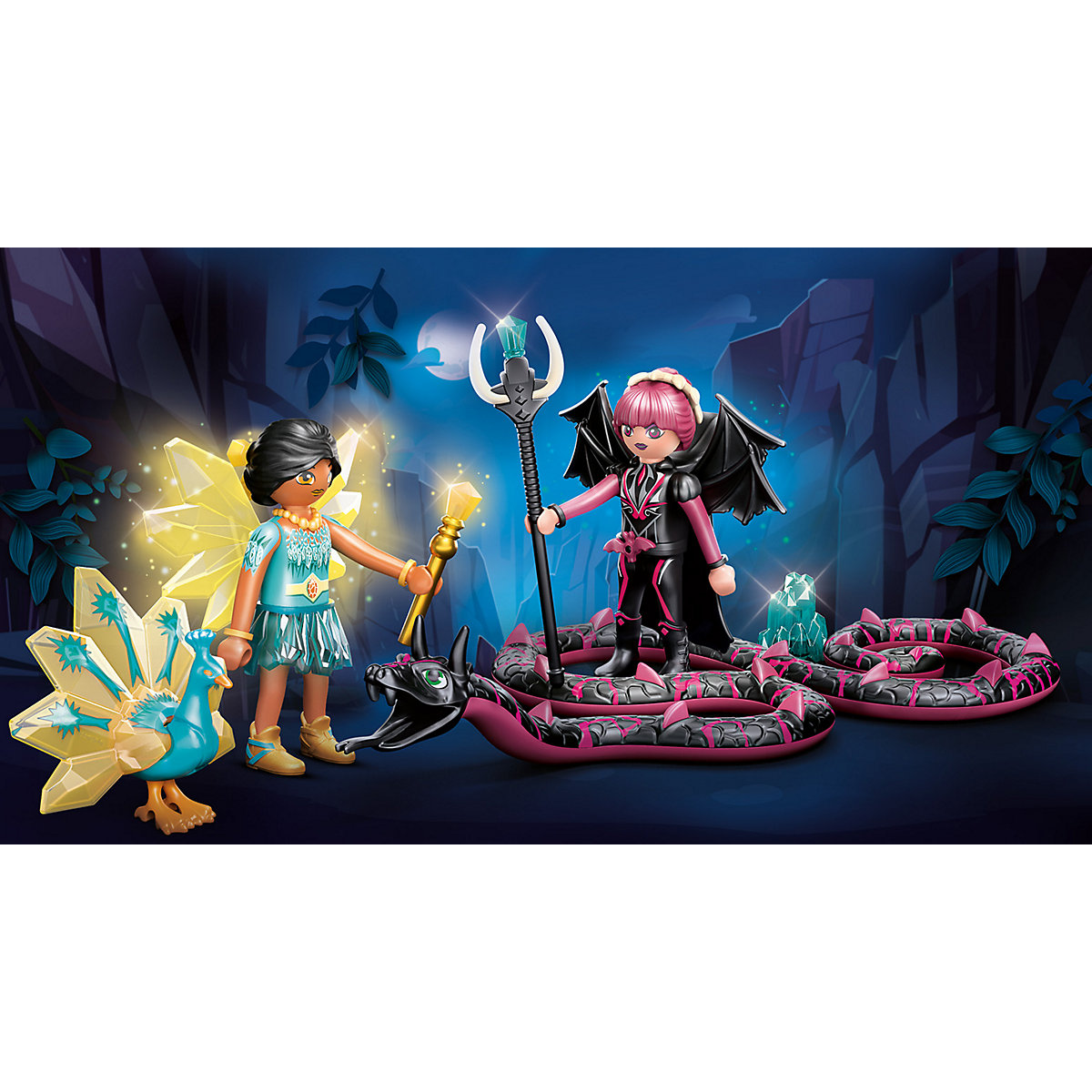 PLAYMOBIL® 70803 Crystal Fairy und Bat Fairy mit Seelentieren
