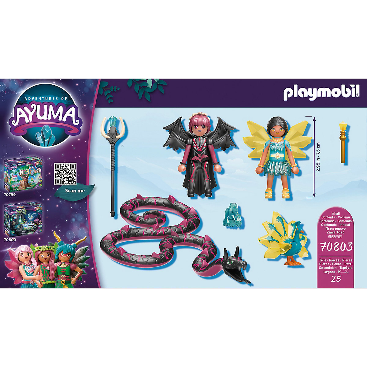PLAYMOBIL® 70803 Crystal Fairy und Bat Fairy mit Seelentieren