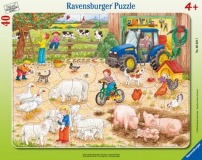 40 Teile Ravensburger Kinder Rahmen Puzzle Kleiner Flugplatz 06700