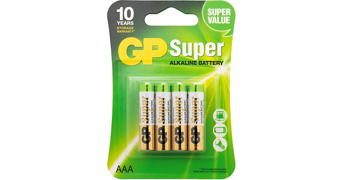 Batterien 4er Blister (AAA, Micro, LR 03, AM-4, UM-4)