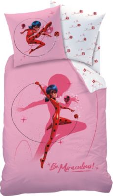 Mädchen Bettwäsche Miraculous Ladybug Secret rosa 135 x 200 cm 100%Baumwolle 