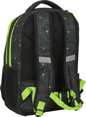 EXKLUSIV Schulrucksack Blackfit8 Neon 2