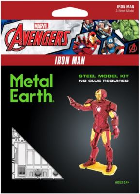 Fascinations Metal Earth Iron Man Marvel Color Laser Cut 3D Metal Model Kit 