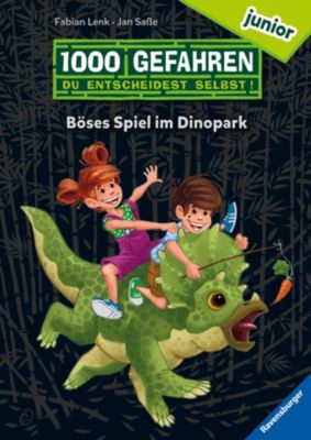 Image of Buch - 1000 Gefahren junior - Böses Spiel im Dinopark
