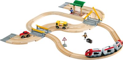 Holzeisenbahn Eisenbahn Holzspielzeug Spielzeug BRIO Flexibler Tunnel 3-tlg 