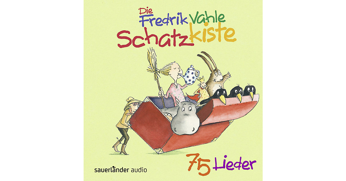 Die Fredrik Vahle Schatzkiste, 3 Audio-CDs Hörbuch