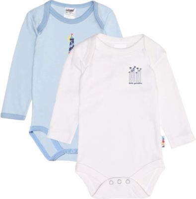 Liliput blau/weiß mit Frontprint Bodys