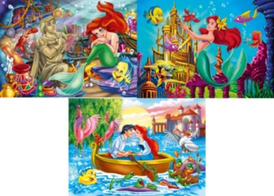 Пазл "Русалочка", 3х48 деталей, Дисней