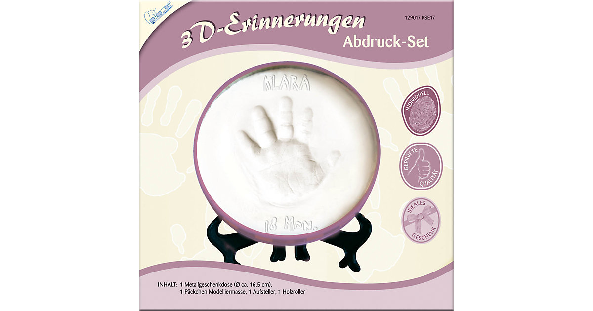 MAMMUT · 3D-Erinnerungen Abdruckset in Geschenkdose MAMMUT · 3D-Erinnerungen Abdruckset in Geschenkdose